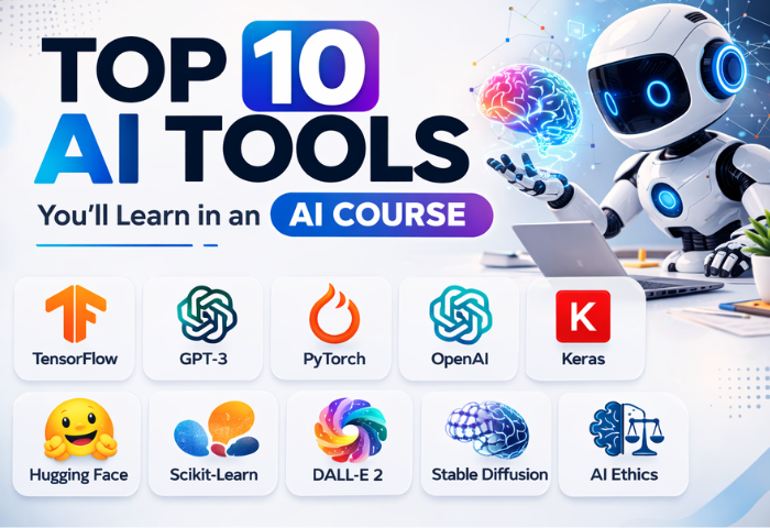Top 10 AI Tools You’ll Learn in an AI Course
